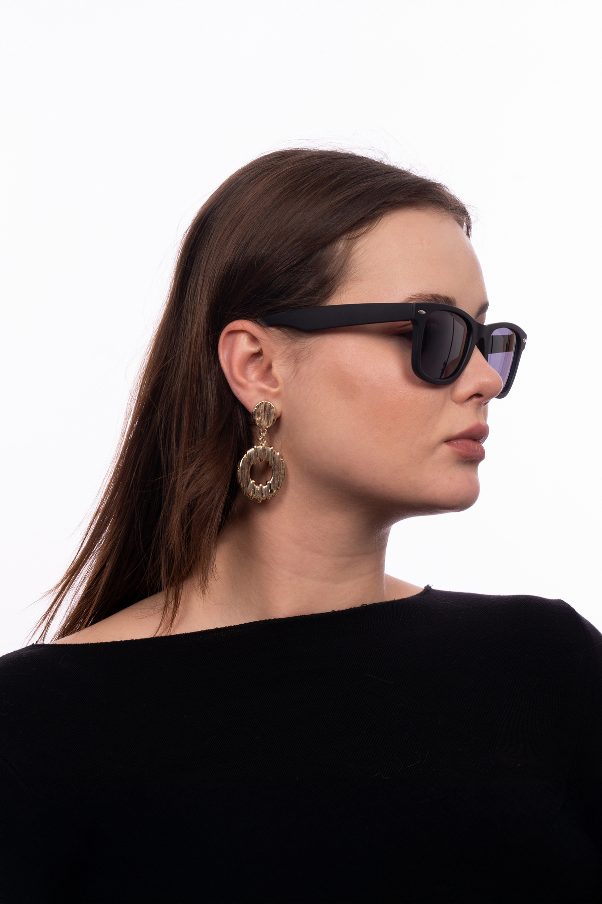 GlimmerGroove Wayfarer Eğimli Unisex Güneş Gözlüğü - Görsel 2