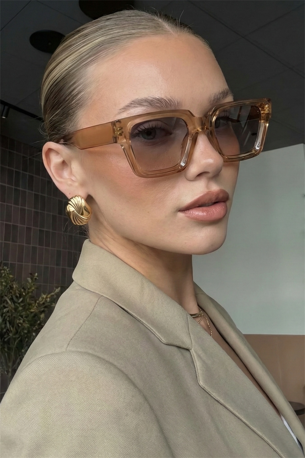 Eyesofia Di Carlo Vizon Kare Unisex 2025 Yeni Sezon Güneş Gözlüğü