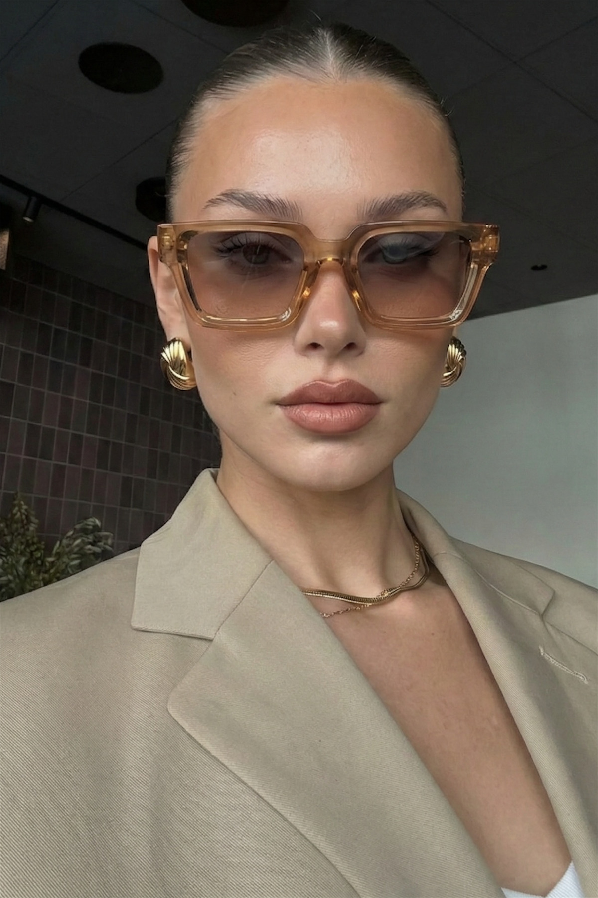 Eyesofia Di Carlo Vizon Kare Unisex 2025 Yeni Sezon Güneş Gözlüğü - Görsel 2