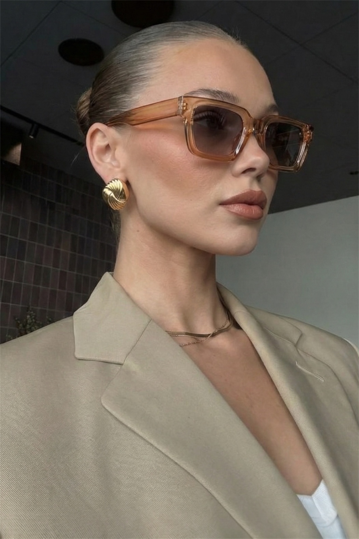 Eyesofia Di Carlo Vizon Kare Unisex 2025 Yeni Sezon Güneş Gözlüğü - Görsel 3