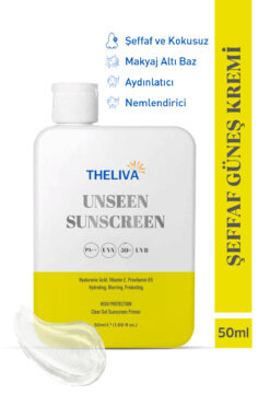 The Liva Aydınlatıcı Nemlendirici Şeffaf Su Bazlı Makyaj Altı Tüm Ciltler Için Vücut Yüz Güneş Kremi Spf 50