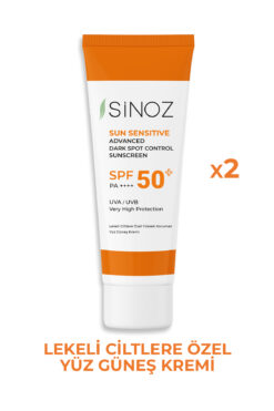 SİNOZ Sinoz Leke Karşıtı Aydınlatıcı Yüksek Koruyucu Niacinamide İçeren Yüz Güneş Kremi  Spf50+ (2 X 50ML)