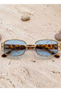 WATCHOFROYAL Royal Eyewear RE004 Leopar Mavi Güneş Gözlüğü