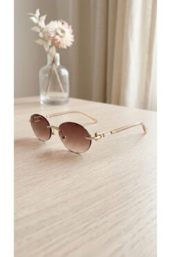 LOOKUP KADIN GÜNEŞ GÖZLÜĞÜ UV400 KORUMA KAHVERENGİ YENİ EFSANE SEZON KILIF VE SİLME BEZİ HEDİYELİ 55-19-140