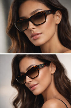 Daniel Klein %100 Polarize UV400 Korumalı - 54 Ekartman Prada Modeli Leopar Desen Kadın Güneş Gözlüğü DKGG7333C2