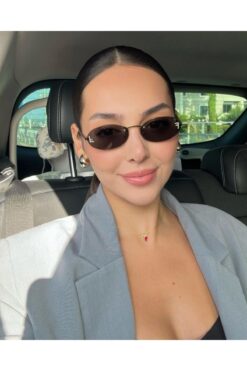 ZENIT Blair FF taşlı oval kadın güneş gözlüğü | UV400 ve 56 ekartman