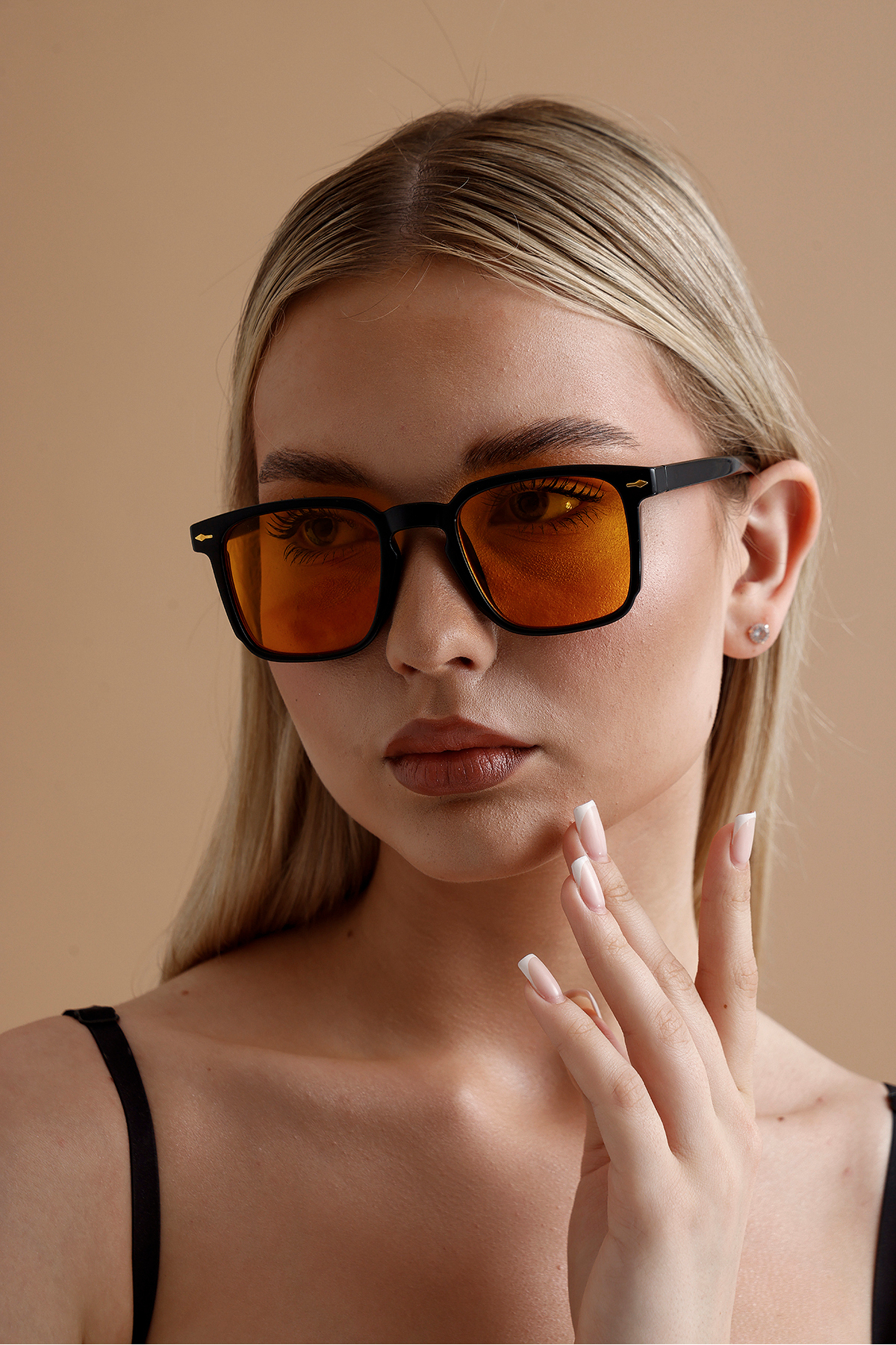 KAMPANİX YENİ SEZON UNİSEX TURUNCU CAMLI TREND GÜNEŞ GÖZLÜĞÜ - Görsel 2