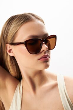 Aqua Di Polo 1987 Beverly Kahverengi Cat Eye Kadın Güneş Gözlüğü Apsn001702