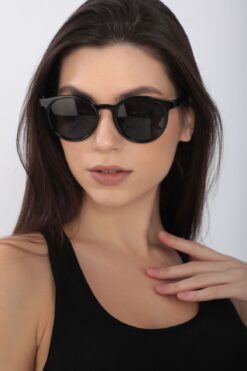 STAOOM Yuvarlak Siyah Class Unisex Güneş Gözlüğü