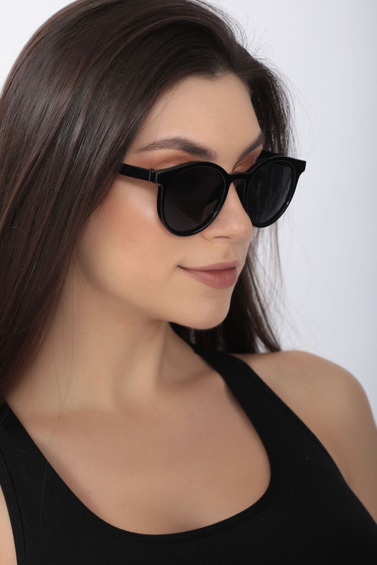 STAOOM Yuvarlak Siyah Class Unisex Güneş Gözlüğü - Görsel 3