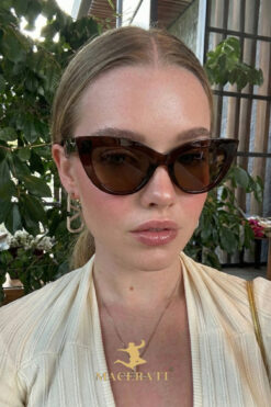MACERATİ Orland Kadın Kahverengi Cat Eye Ultra Hafif UV400 Filtreli Güneş Gözlüğü