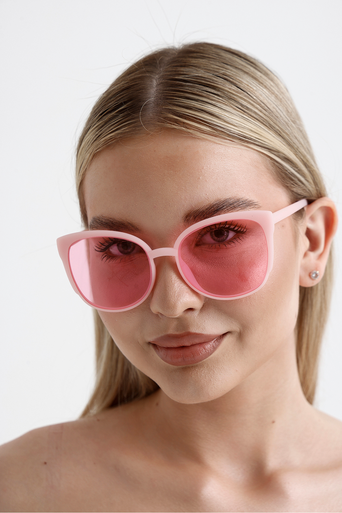 KAMPANİX YENİ SEZON PEMBE CAT MODEL TREND KADIN GÜNEŞ GÖZLÜĞÜ - Görsel 2