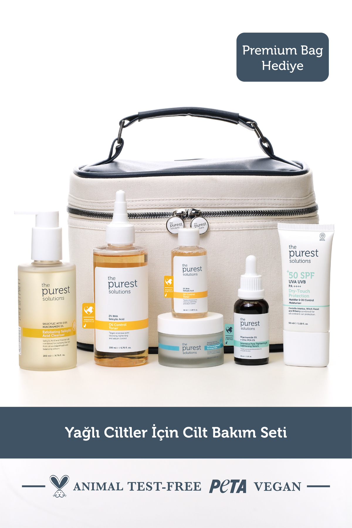 The Purest Solutions Yağlı Ciltler İçin Cilt Bakım Seti