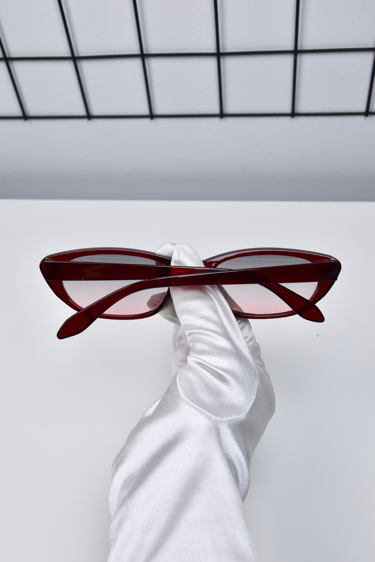 LOOKUP NEW 50-19-142 Ekartman Unisex Kadın Erkek Uv400 Korumalı Kemik Cat Eye Güneş Gözlüğü - Görsel 2