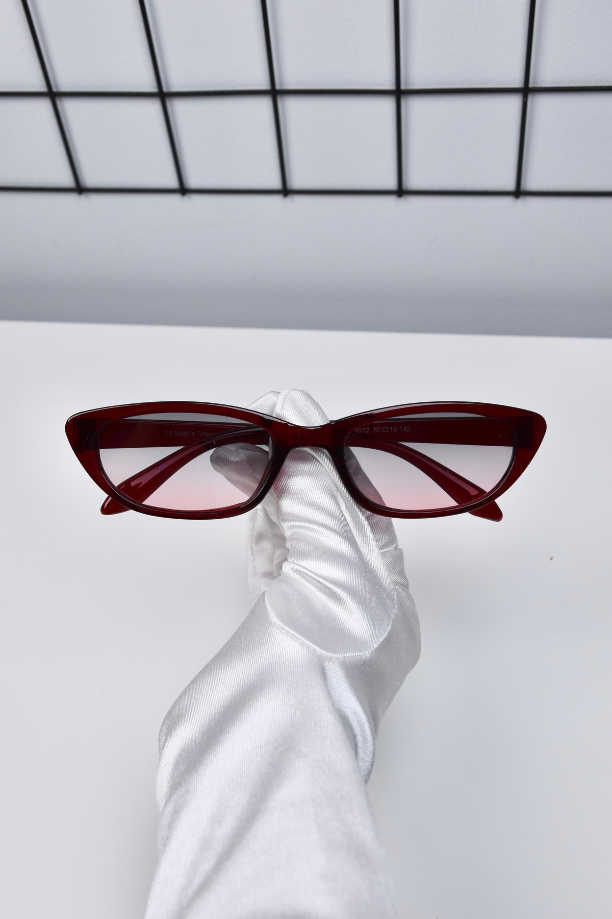 LOOKUP NEW 50-19-142 Ekartman Unisex Kadın Erkek Uv400 Korumalı Kemik Cat Eye Güneş Gözlüğü - Görsel 3