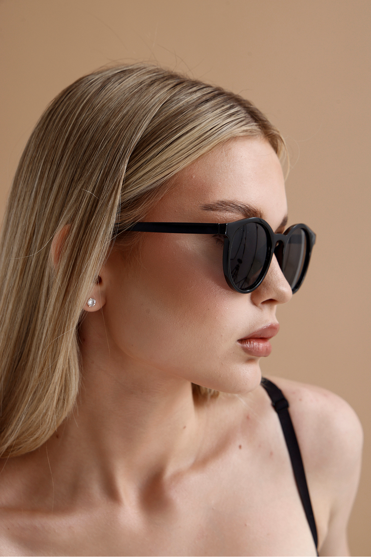 KAMPANİX YENİ SEZON TREND MODEL SİYAH KADIN GÜNEŞ GÖZLÜĞÜ - Görsel 2