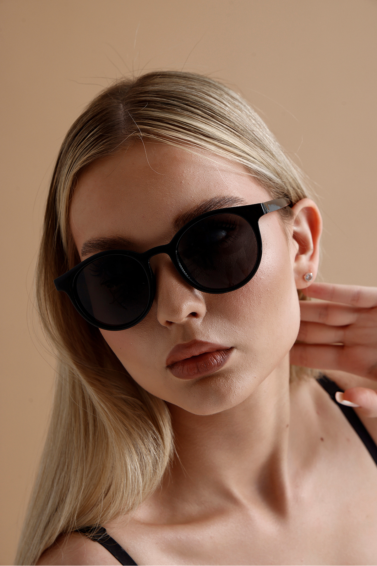 KAMPANİX YENİ SEZON TREND MODEL SİYAH KADIN GÜNEŞ GÖZLÜĞÜ - Görsel 3