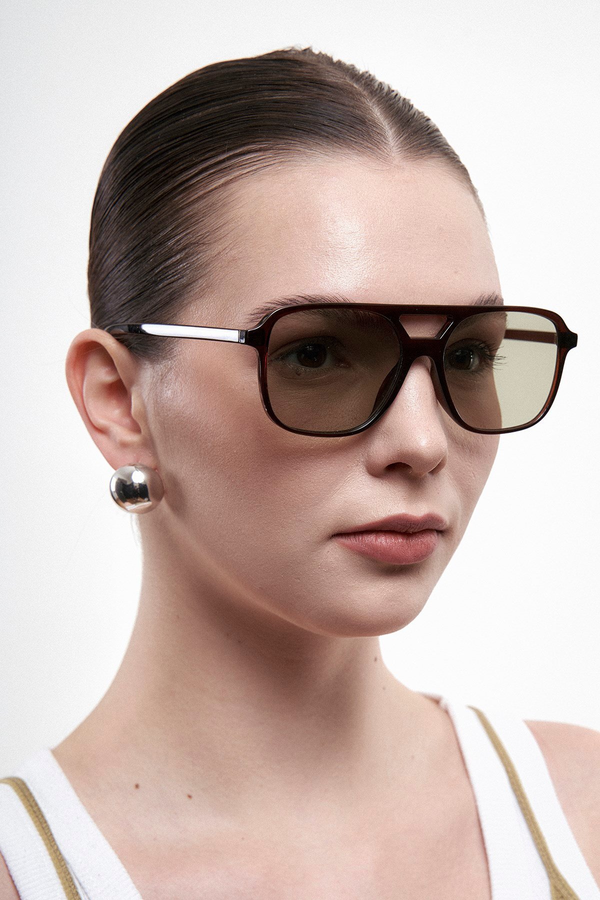 Bilge Karga Cleo Brown Green Güneş Gözlüğü - Görsel 3