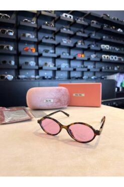 Bubbleatelier Pembe cam polarize güneş gözlüğü