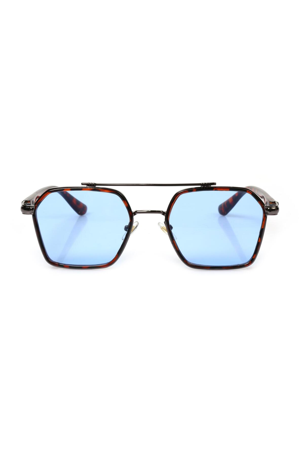 Angel Eyes Dikdörtgen Leopar Çerçeceli Unisex Güneş Gözlüğü Ae-0039c1 - Görsel 3