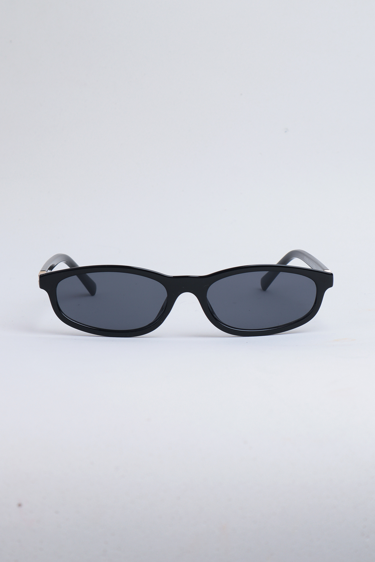 Kapin Melon Geometrik İnce Güneş Gözlüğü - Siyah - Görsel 3