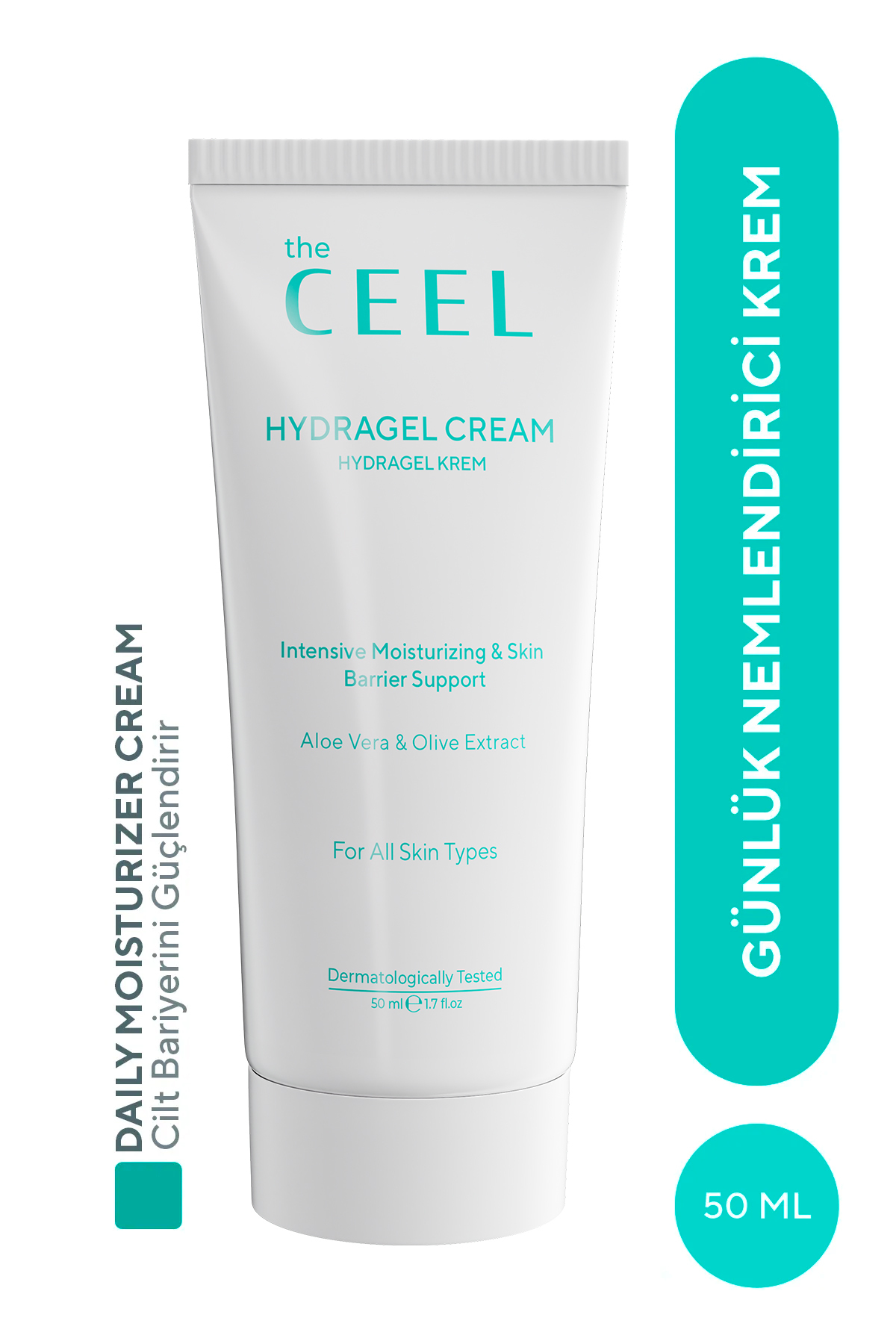 The Ceel Yoğun Nemlendirici & Cilt Bariyeri Destekleyici Jel Krem Hyaluronik Asit, Panthenol 50 ML