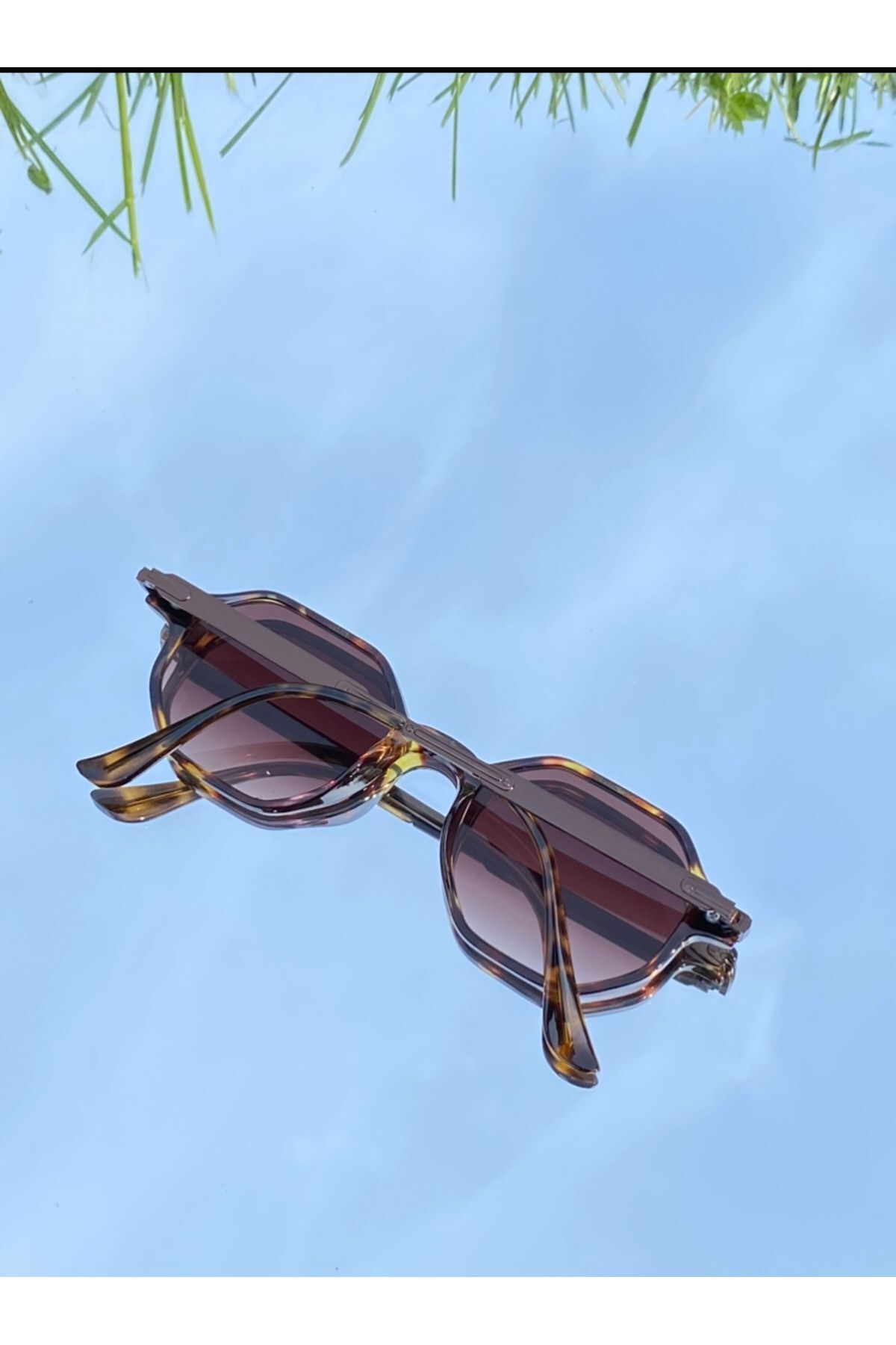 MİSE Altıgen Unisex Güneş Gözlüğü Uv 400 - Görsel 2