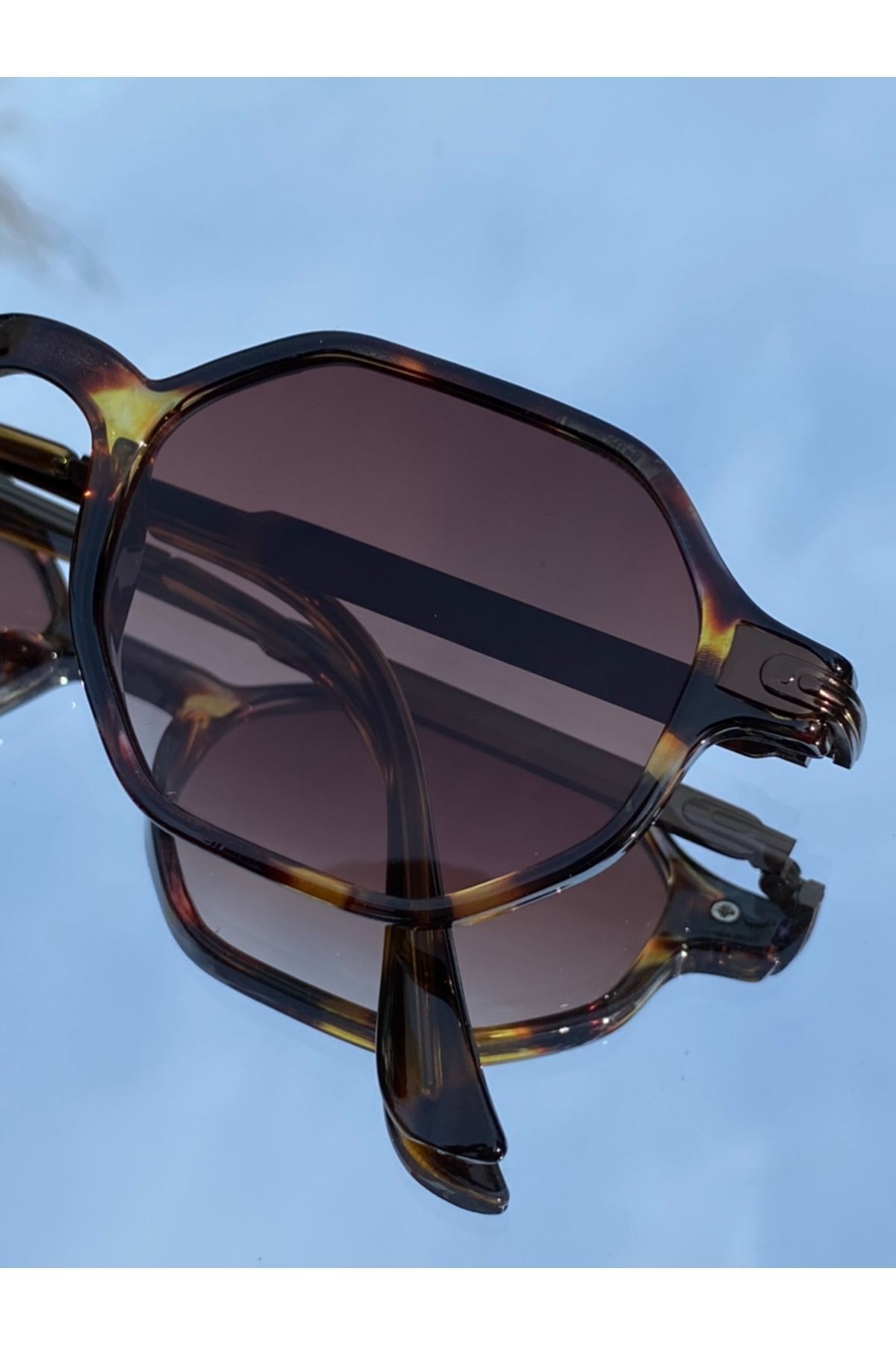 MİSE Altıgen Unisex Güneş Gözlüğü Uv 400 - Görsel 3