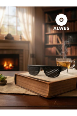 AlwesStore Delikli Stenopeik Gözlük - Göz Egzersizi Gözlüğü - Göz dinlendirme gözlüğü delikli gözlük