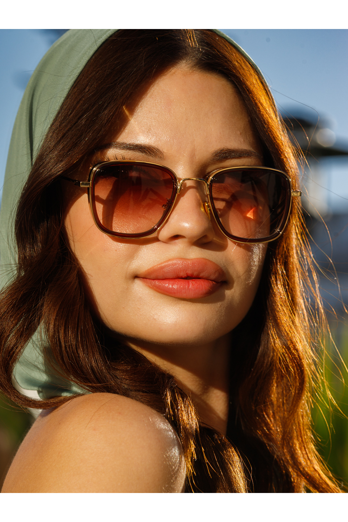 Angel Eyes Dikdörtgen Kahverengi Unisex Güneş Gözlüğü Ae2008c5b4470