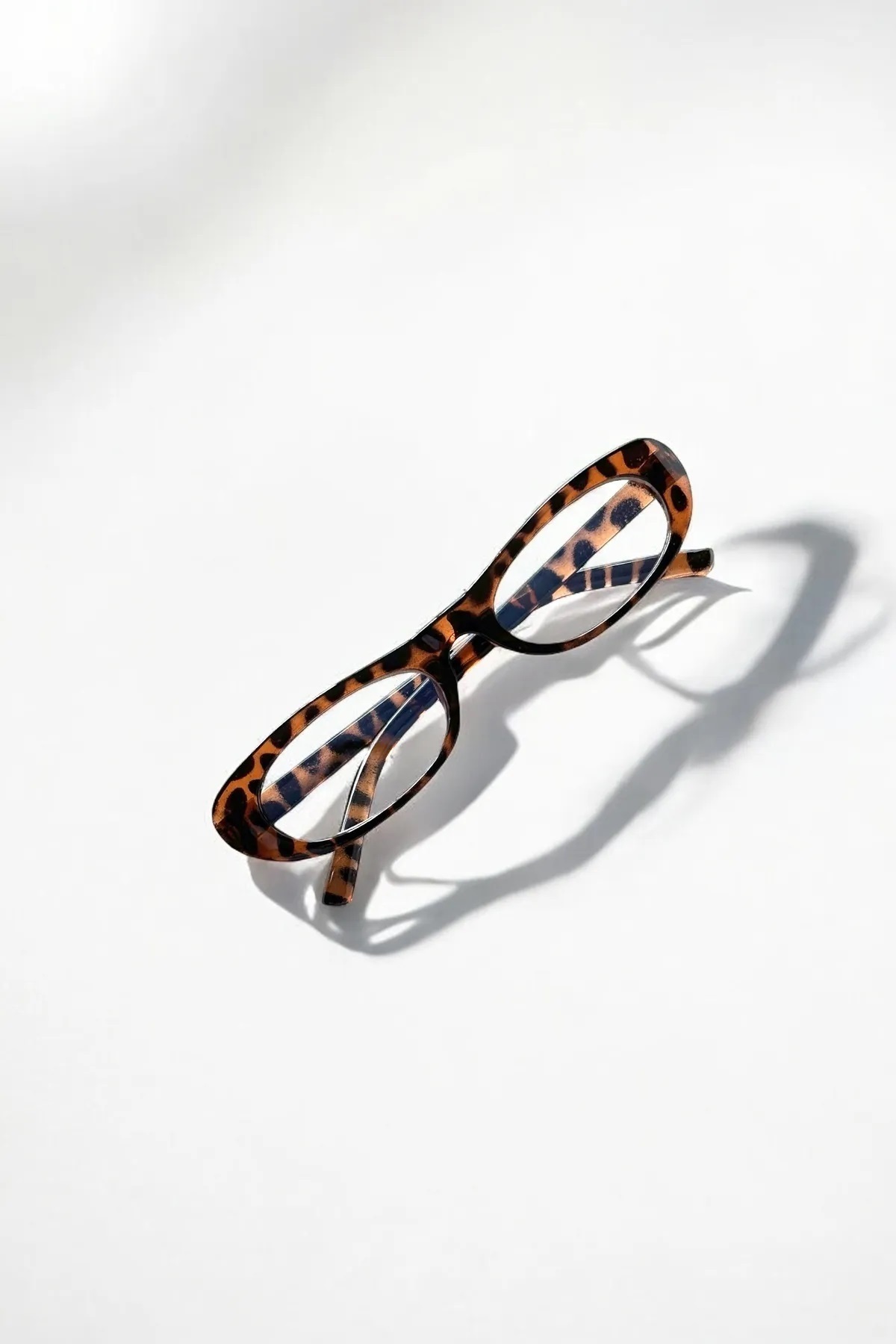 Chunky Frame Laurent Unisex Leopar 2025 Elips Yeni Sezon Blue Block Gözlük
