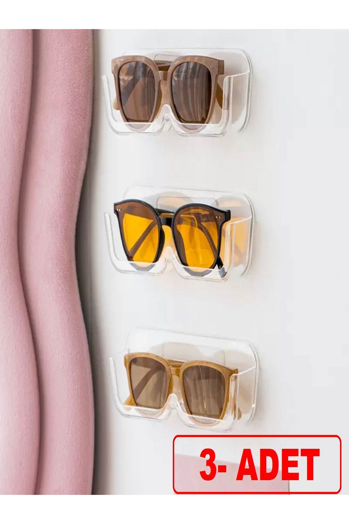 Özasya AVM 3 ADET Gözlük Düzenleyici Raf ŞEFFAF - Görsel 3