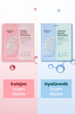 Dermal Seoulface Kolajen ve Hiyaluronik Asit Özlü Hydrojel Şeffaflaşan Eriyen Maske Seti 2 Adet