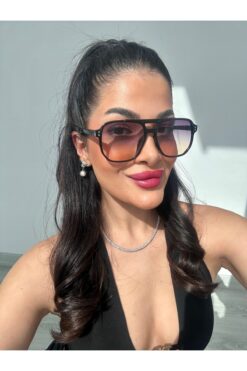 funeyes Colmar Dikdörtgen Degrade Güneş Gözlüğü Trend Modeli Unisex Güneş Gözlüğü 50 20 148