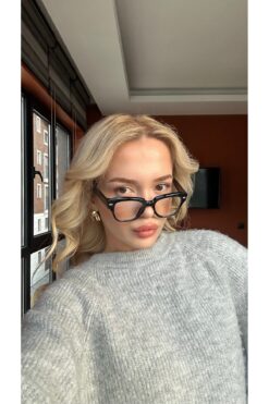 Angel Eyes Siyah Köşeli MaviIşık Korumalı Bilgisayar Gözlüğü – UV400 Koruma