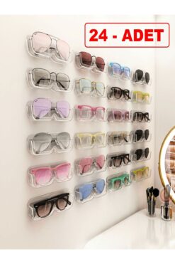 Özasya AVM 24 ADET Gözlük Düzenleyici Raf ŞEFFAF SET
