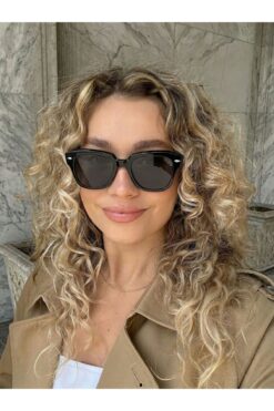 funeyes Stane Siyah Güneş Gözlüğü uv400 Korumalı Popüler Pinterst model