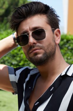 By Harmony Caravan 3136 Gold Siyah Unisex Güneş Gözlüğü