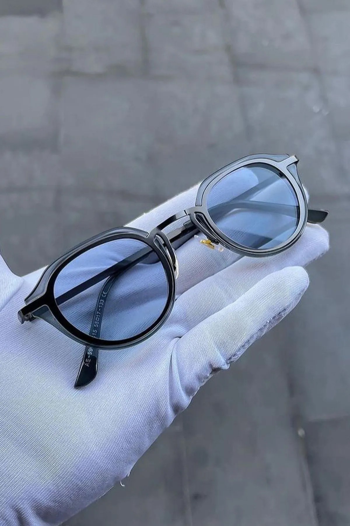 Roger Bacon Buz Mavi Unisex Güneş Gözlük Metal Çerçeve