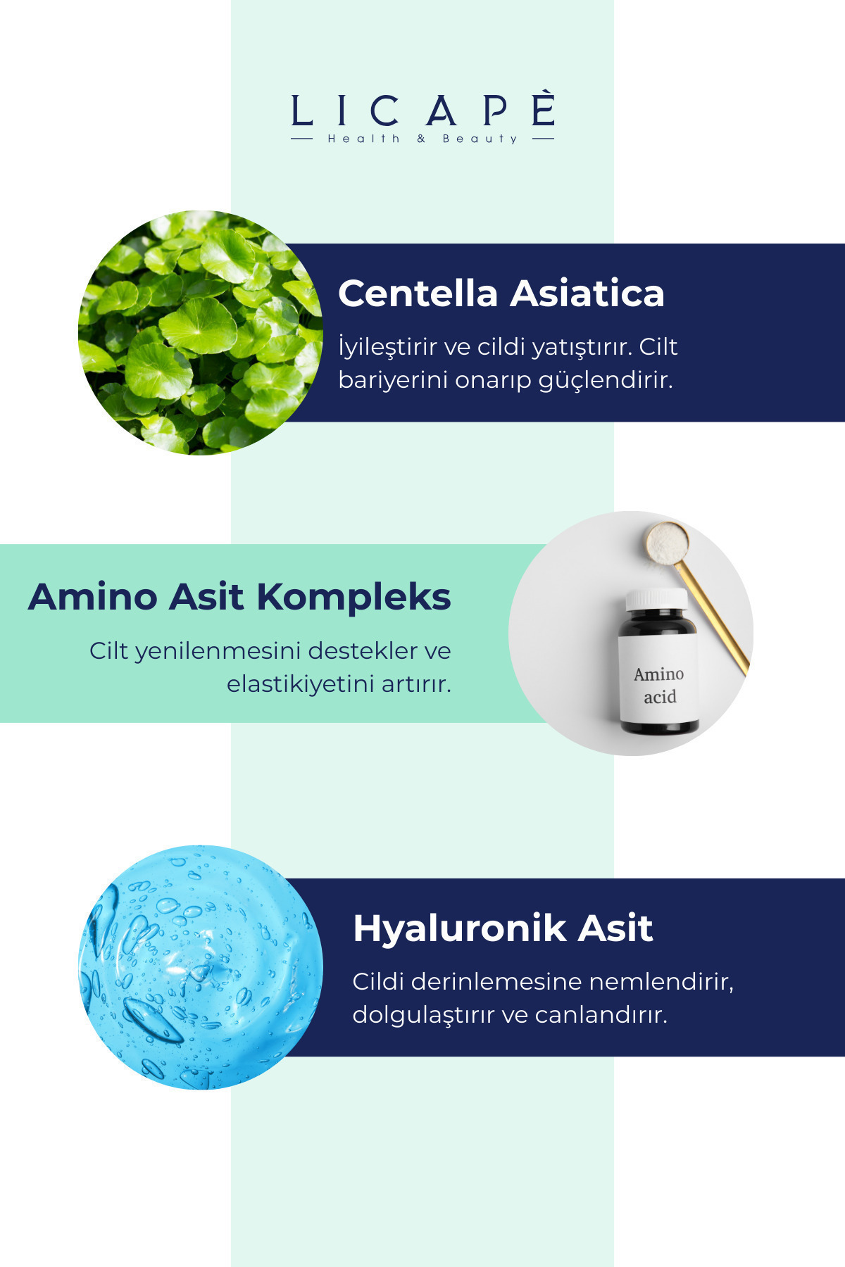 Licape %76 Centella Asiatica Aydınlatıcı Cica Serum 30ml - Görsel 3