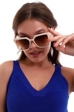 Eyesofia Hılls Krem Kahverengi Unisex Güneş Gözlüğü