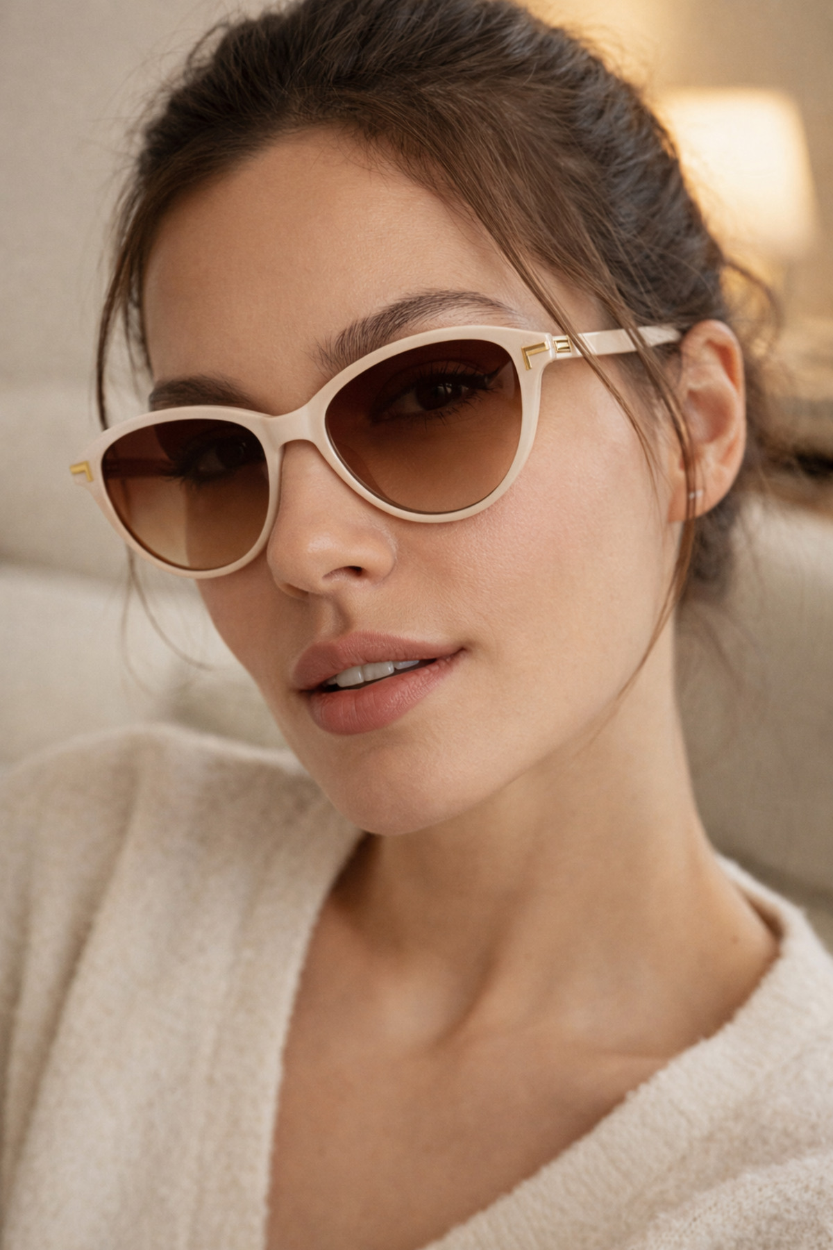 LUNOX Mathilda Cateye Uv Korumalı Kadın Güneş Gözlüğü - Görsel 3