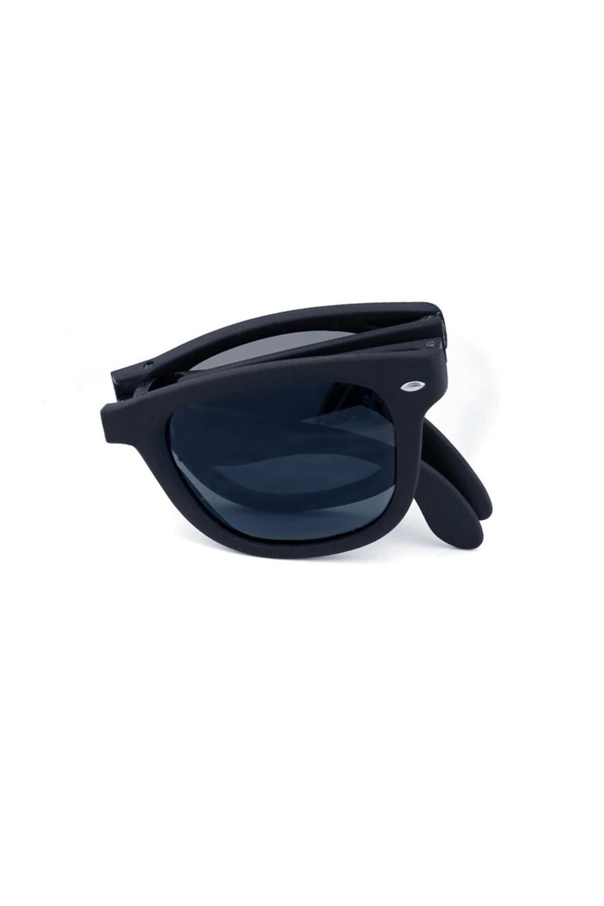 Schulzz Rivera Black Pratik Katlanır Güneş Gözlüğü Siyah Camlı - Görsel 2