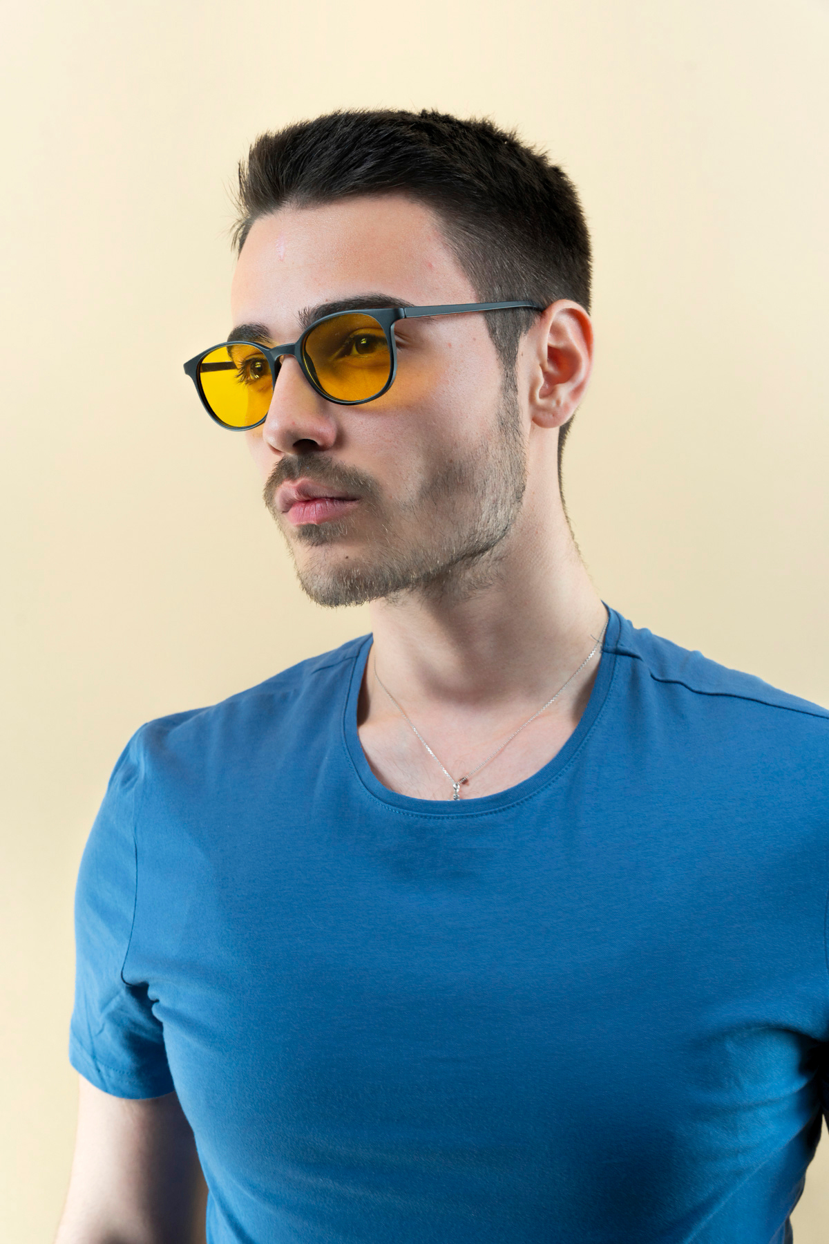 LUNOX Mat Siyah Antifar Polarize Sürücü Gözlüğü - Görsel 2