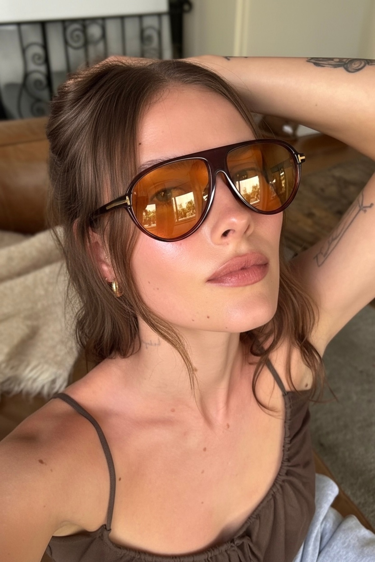 Roger Bacon Vibe Brown Kadın Güneş Gözlüğü