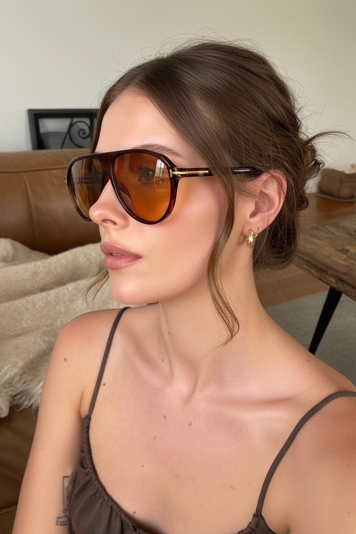 Roger Bacon Vibe Brown Kadın Güneş Gözlüğü - Görsel 2