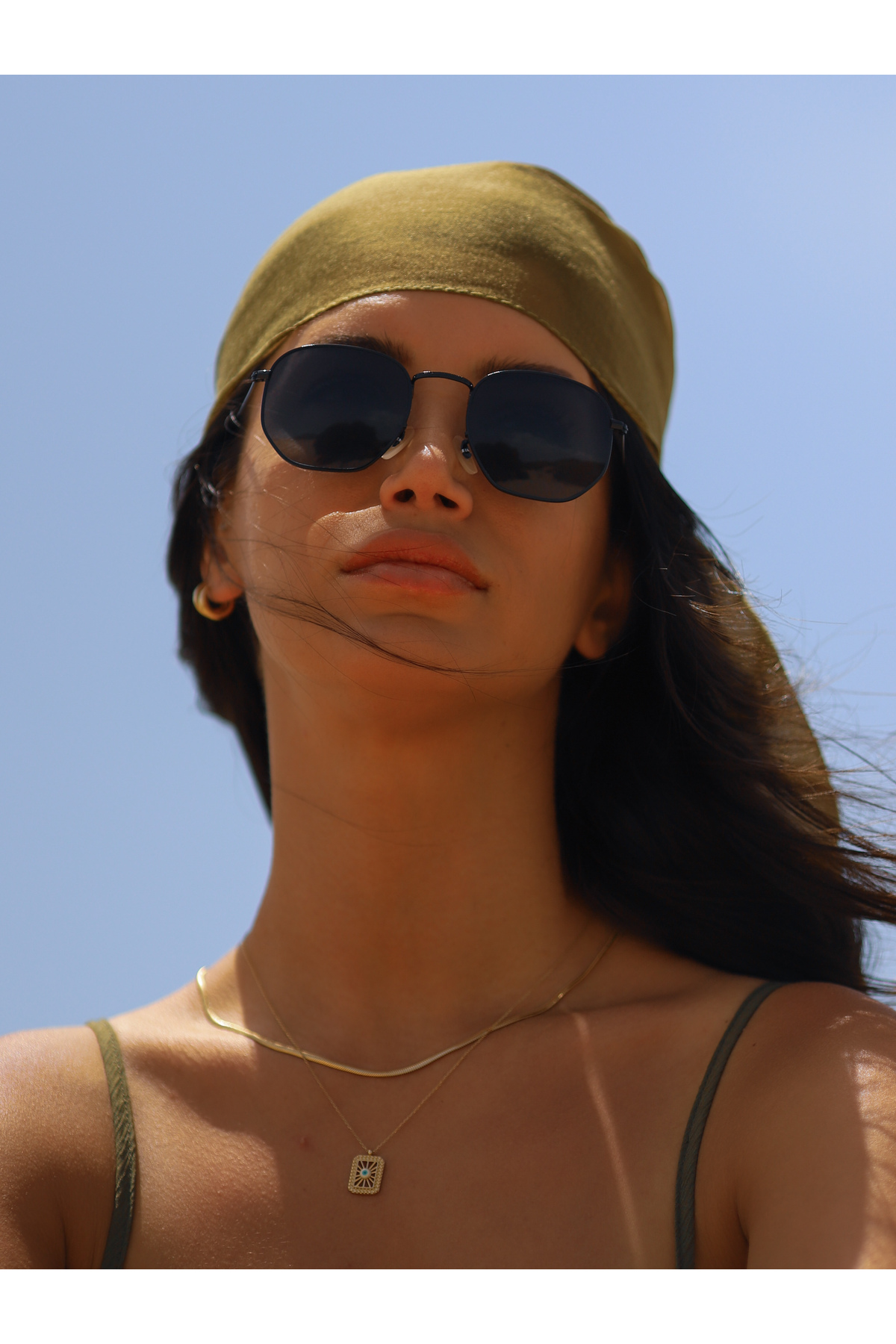 Angel Eyes Geometrik Yeşil Unisex Güneş Gözlüğü Ae3548yc2b4564