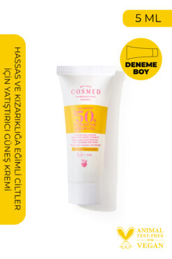 COSMED Hassas ve Kızarıklığa Eğilimli Ciltler için SPF50+ Yatıştırıcı Güneş Kremi/ULTRASENSE CREAM GEL