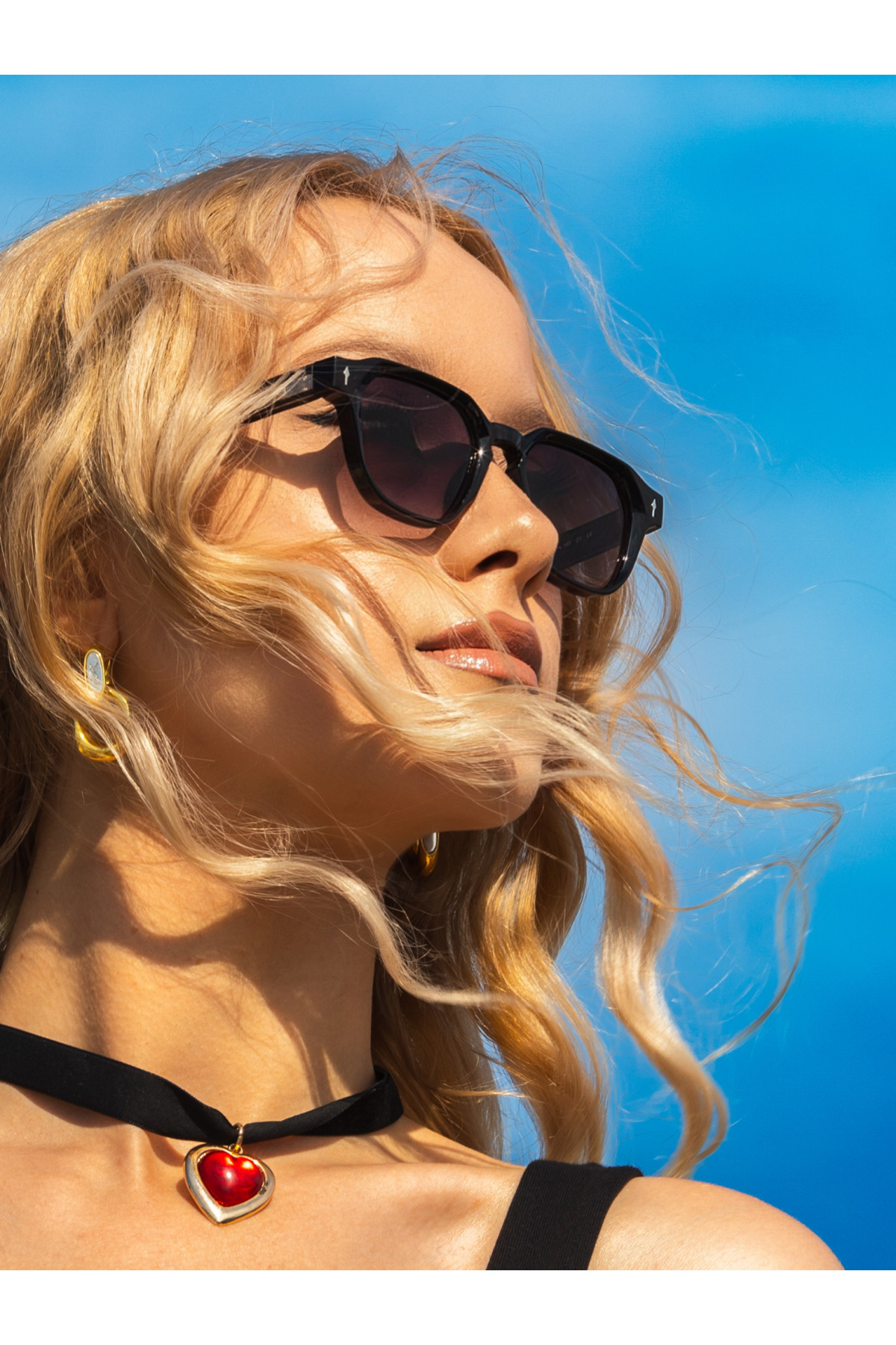 Angel Eyes Kare Tasarım Siyah Çerçeve Şık Sap Detaylı Siyah Degrade Cam Unisex Güneş Gözlüğü Ce Belgeli - Görsel 3