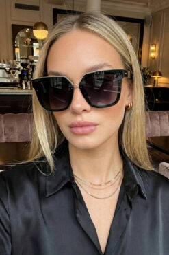 Eyesofia Doah Unisex Siyah Lüx Güneş Gözlüğü